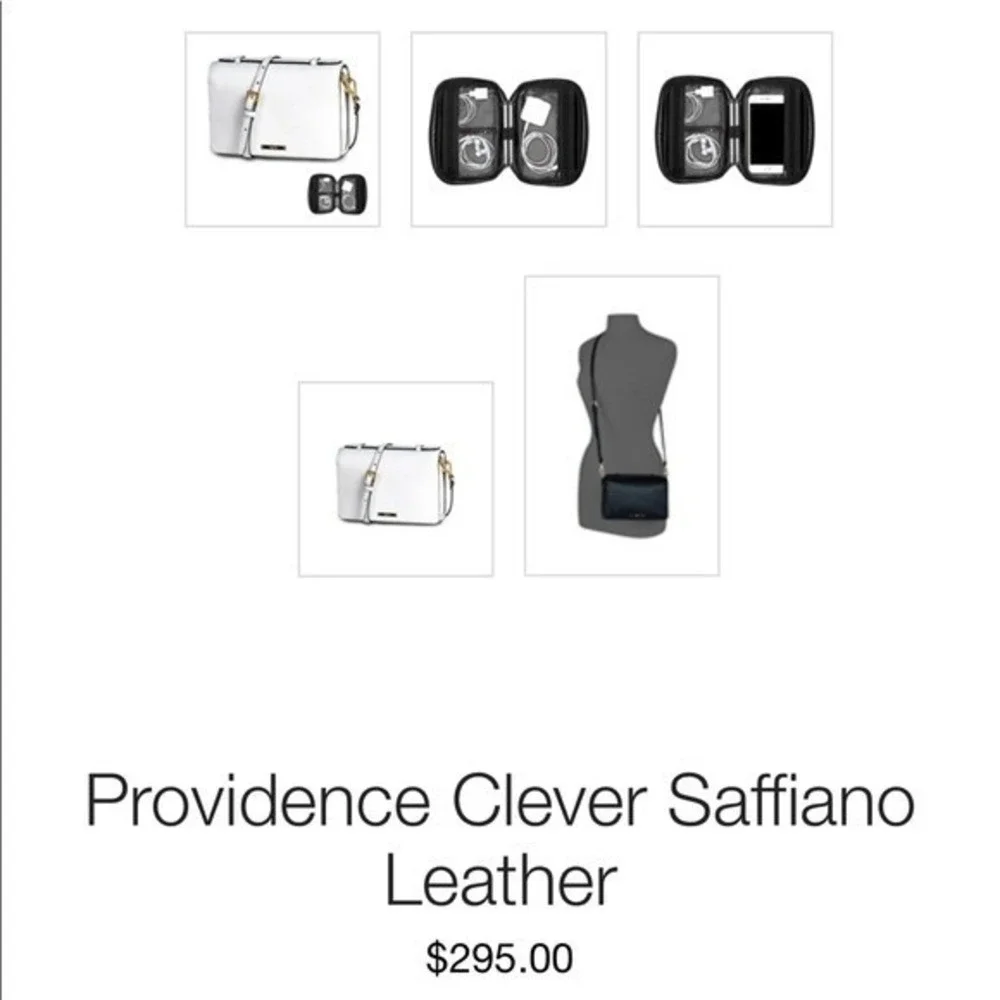 SKITS Providence Clever‎ Saffiano Leather Bag Black Crossbody Tech Bag READ B25